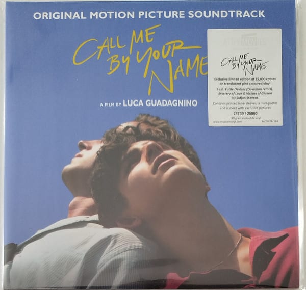 SOUNDTRACK VINILO CALL ME BY YOUR NAME -HQ- Translucent pink - 2
