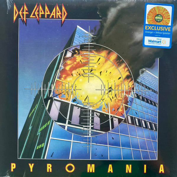 DEF LEPPARD PYROMANIA バンドスコア DEF LEPPARD - PYROMANIA (VINILO WALMART NARANJO Y AMARILLO