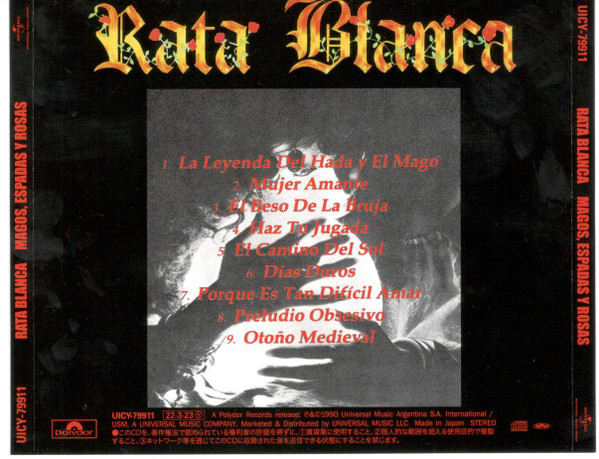 RATA BLANCA CD MAGOS ESPADAS Y ROSAS (JAPONES) | Nextime Records
