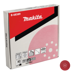 DISCO 225Mm Para Lijadora Pared  Makita B-68389 225MM 40G Abrasivo Disco Velcro