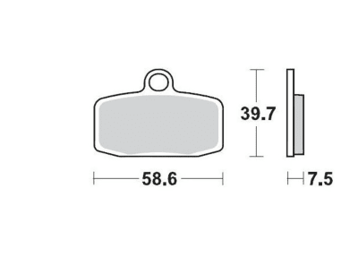 MOTO MASTER PASTILLA DE FRENO 0974-12