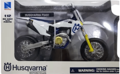 MOTO ESCALA NEW RAY 1:12 HUSQVARNA  FS 450 F