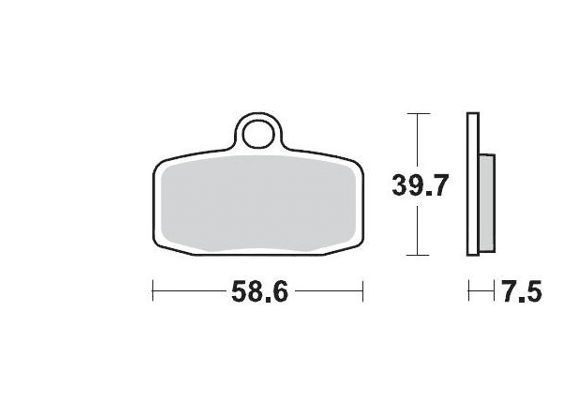 MOTO MASTER PASTILLA DE FRENO 0974-121