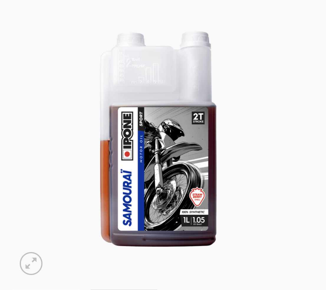 IPONE SAMOURAI  2T 1LTS. OLOR A STRAW BERRY CON DOSIFICADOR1