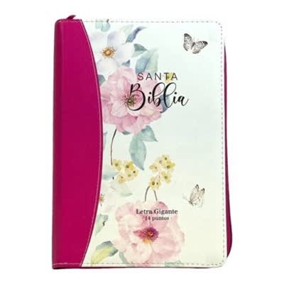 BIBLIA FLORES ROSA LG