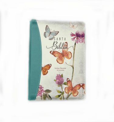 BIBLIA MARIPOSAS TURQUESA