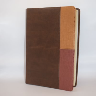 BIBLIA DE ESTUDIO ARCOÍRIS SIMI PIEL COCOA/TERRACOTA