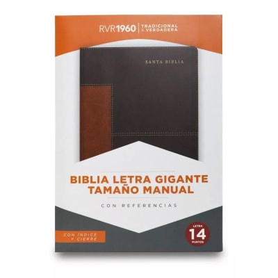 BIBLIA T. MANUAL BICOLOR CON CIERRE