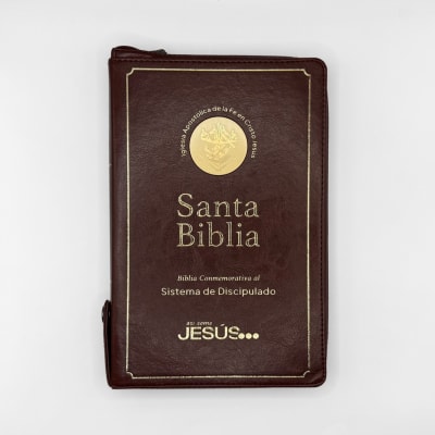 BIBLIA SIST. DISCIPULADO CAFE ULTRA FINA ZIP.