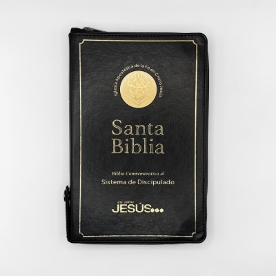 BIBLIA SIST. DISCIPULADO NEGRA ULTRA FINA ZIP