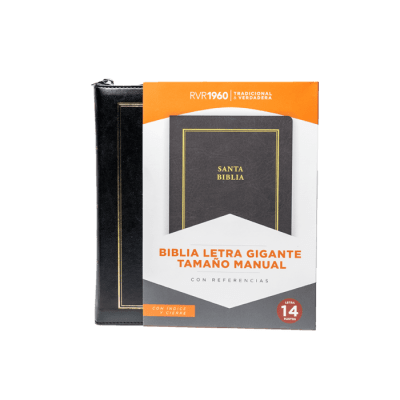 BIBLIA T. MANUAL NEGRA CON CIERRE