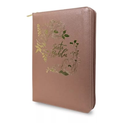BIBLIA T. MANUAL ROSA PERLA CON CIERRE