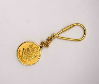 LLAVERO CHAPA DE ORO