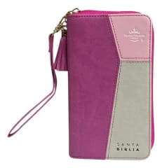 BIBLIA CONTEMPO ROSA/FUCSIA/GRIS 3