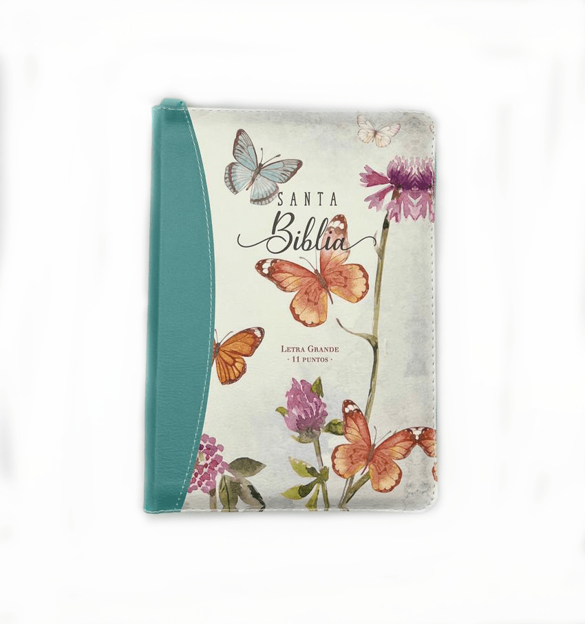 BIBLIA MARIPOSAS TURQUESA1