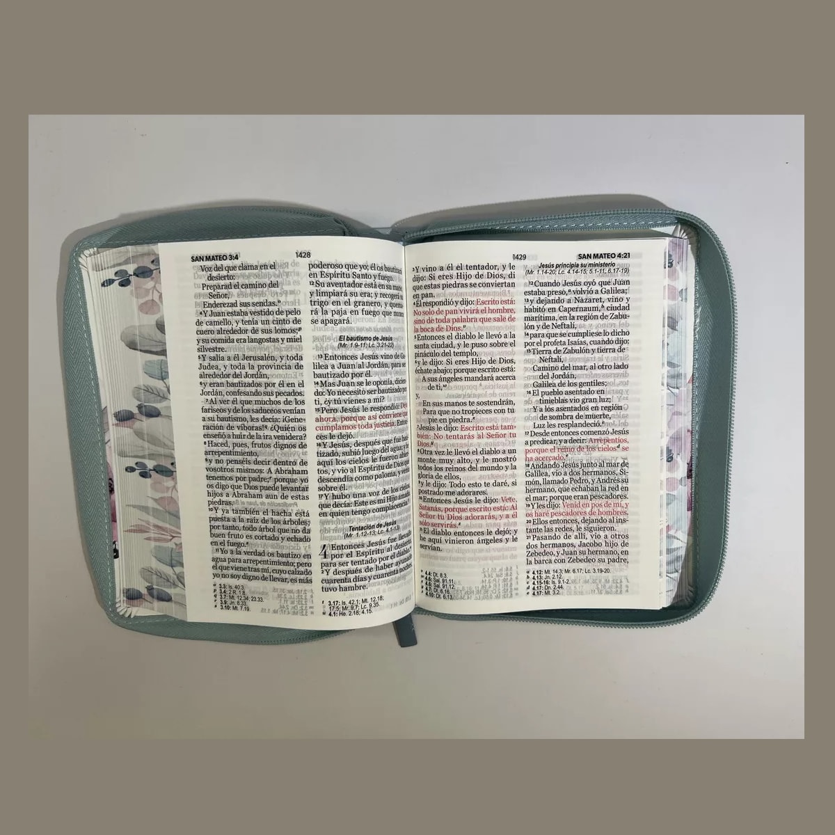 BIBLIA EMOCIÓN PRIMAVERAL AZUL CON CIERRE3