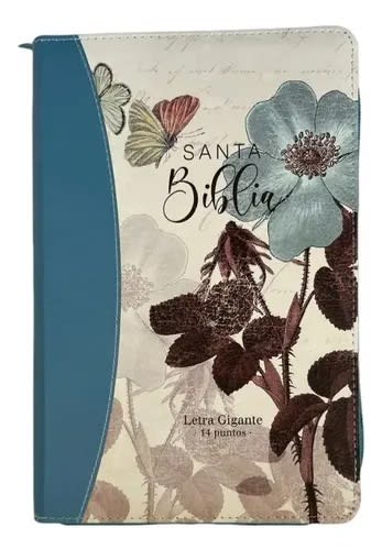 BIBLIA FLORES TURQUESA LG3