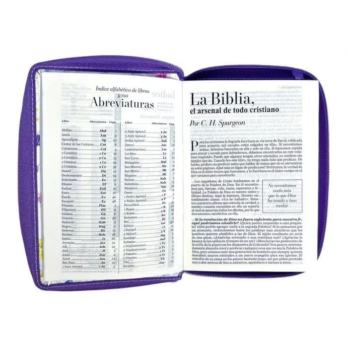 BIBLIA EMOCION PRIMAVERAL LILA CON CIERRE1