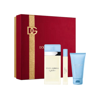 SET DOLCE & GABBANA Set Light Blue 100ml + 10ml + Crema EDT Mujer1