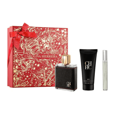 Set Perfume CH Men EDT 100 ml + Mini 10 ml + Bálsamo 100 ml 20251