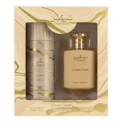 SET TASKEEN CARAMEL CASCADE 100 ML + 200 ML SPRAY