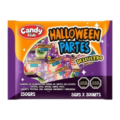 GOMITAS PARTES DEL CUERPO 150G