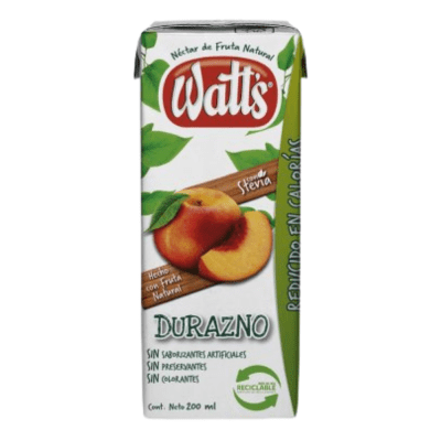 JUGO INDIVIDUAL WATTS DURAZNO 200ML