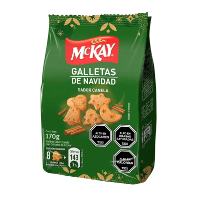 GALLETAS DE NAVIDAD SABOR CANELA 150GR MCKAY