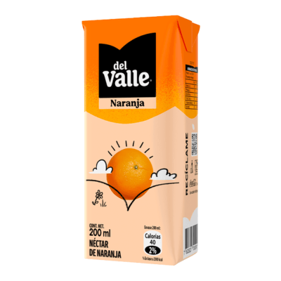 JUGO BOMBILLIN DEL VALLE NARANJA 200ML