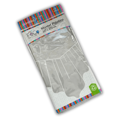 FECO MANTEL PLASTICO 137X274 CM BLANCO