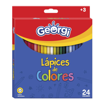 LAPICES COLORES GEORGI X 24UND