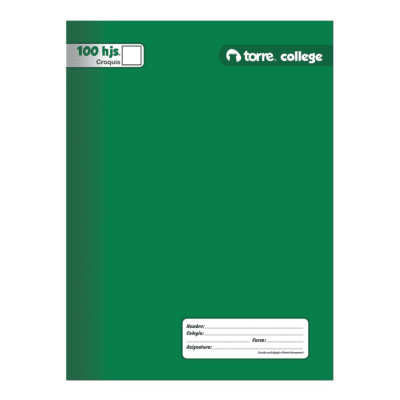 CUADERNO COLLEGE TORRE CROQUIS 100HJS