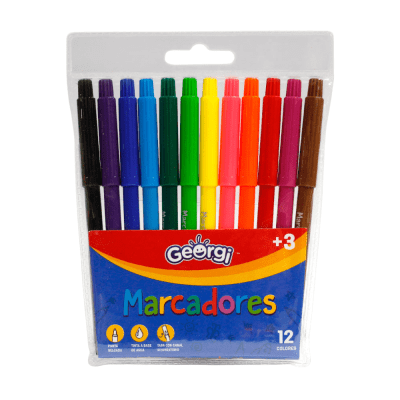 MARCADORES GEORGI 12 COLORES