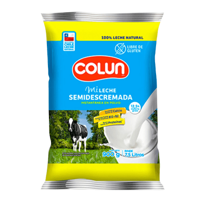LECHE EN POLVO COLUN SEMIDESCREMADA 900GR
