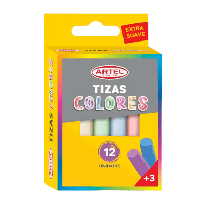 TIZA COLORES ARTEL X 12 UN