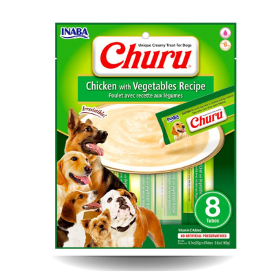 CHURU PERRO POLLO CON VEGTALES 160G