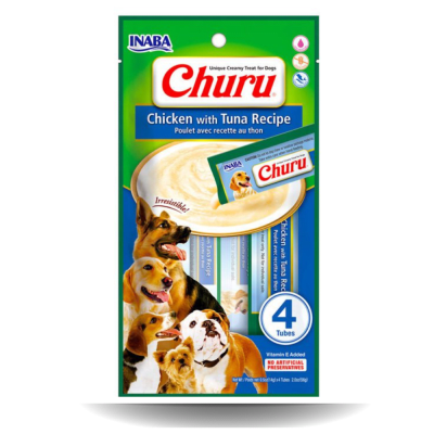 CHURU PERRO POLLO CON ATUN 60G 4TUBOS