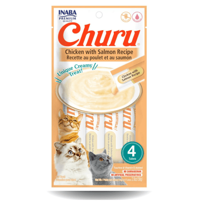 Churu gatos pollo con salmon 4 tubos 56gr