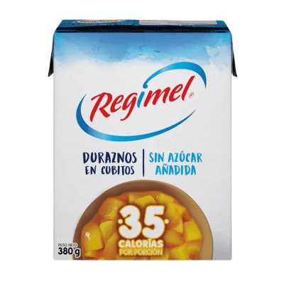 DURAZNOS EN CUBITOS REGIMEL 380G