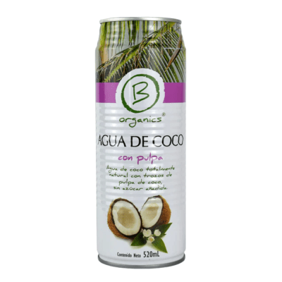 AGUA DE COCO CON PULPA ORGANICS 520ML