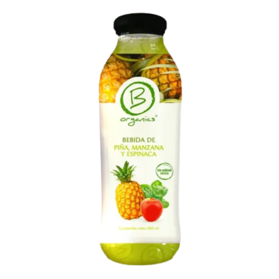 BEBIDA PIÑA MANZANA ESPINACA 400ML