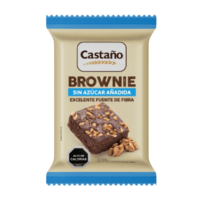 BROWNIE S/AZUCAR 50G CASTAÑO