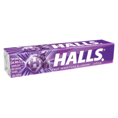HALLS FRUIT SENSATIONS BLUEBERRY