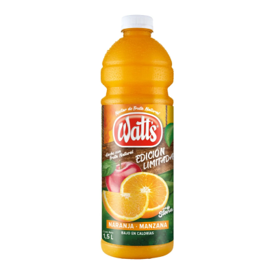 JUGO WATTS NARANJA MANZANA 1,5LT