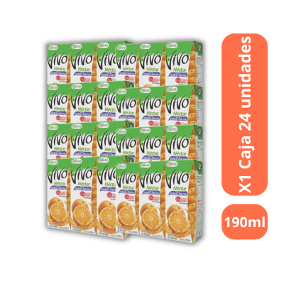 JUGO VIVO 190ML X24 NARANJA