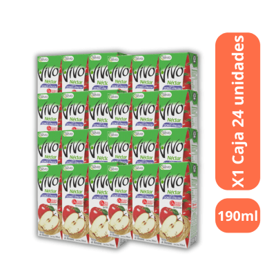 JUGO VIVO 190ML X24 MANZANA