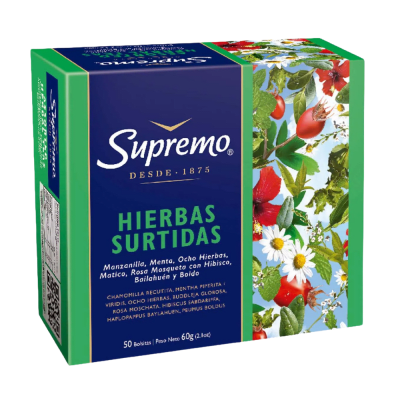 TE SUPREMO HIERBAS SURTIDAS 50BOLSAS