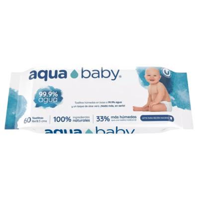 AQUA BABY TOALLAS HUMEDAS 60T
