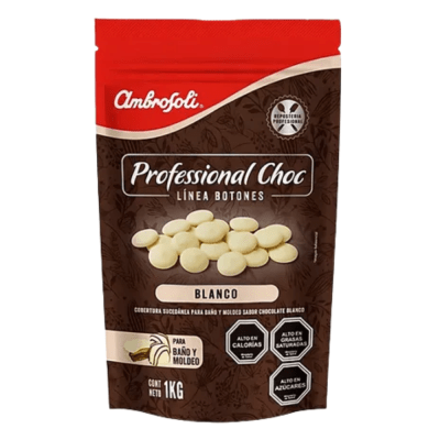 Botones Ambrosoli chocolate blanco 1K