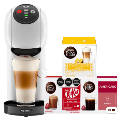 CAFETERA + 3 CAJAS CÁPSULAS